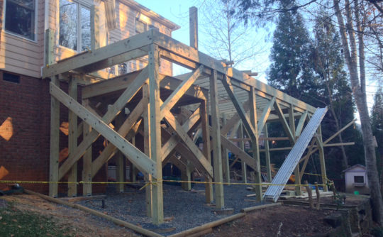 Vartanian Construction screened porch during