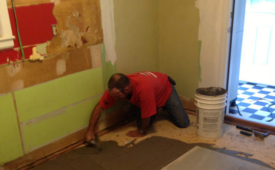 Vartanian Construction Steve Connie kitchen during