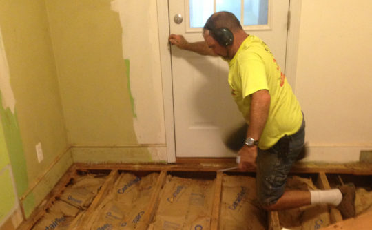 Vartanian Construction Steve Connie kitchen during2