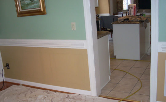 Vartanian Construction shadowbox trim before