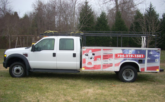 Vartanian Construction white truck