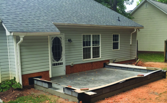 Vartanian Construction parrot room addition during 1