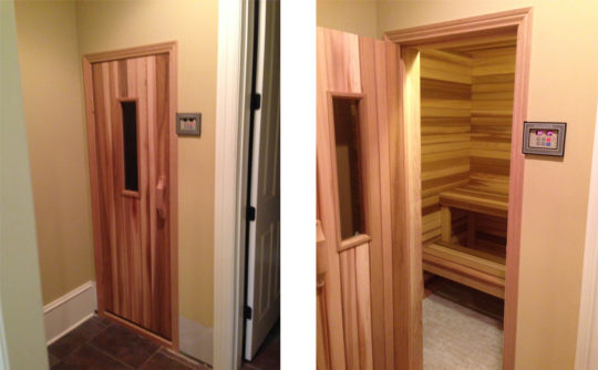 Vartanian Construction sauna after