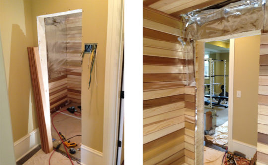 Vartanian Construction sauna before